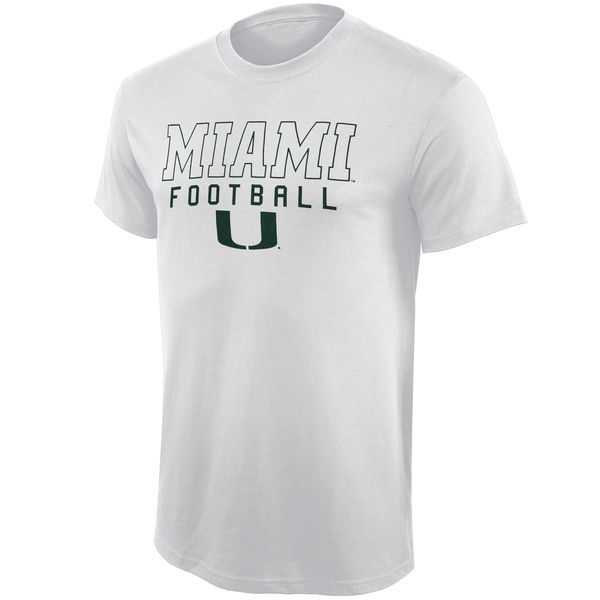 Miami Hurricanes Frame Football WEM T-Shirt - White,We sell and wholesale Miami Hurricanes Frame Football WEM T-Shirt - White on line form chian!
